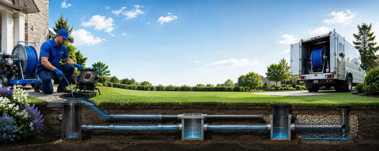 Outdoor drain cleaning information for West Townshend, VT